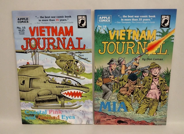 Vietnam Journal #15 16 (1991) Apple Comics Don Lomax Last Issues