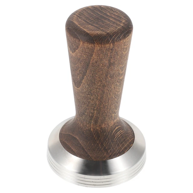 Macchina da caffè espresso movimentazione legno macinacaffè portatile marrone