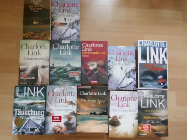 Charlotte Link - 12 Bücher Großes Thriller Buch Paket Konvolut  Sammlung