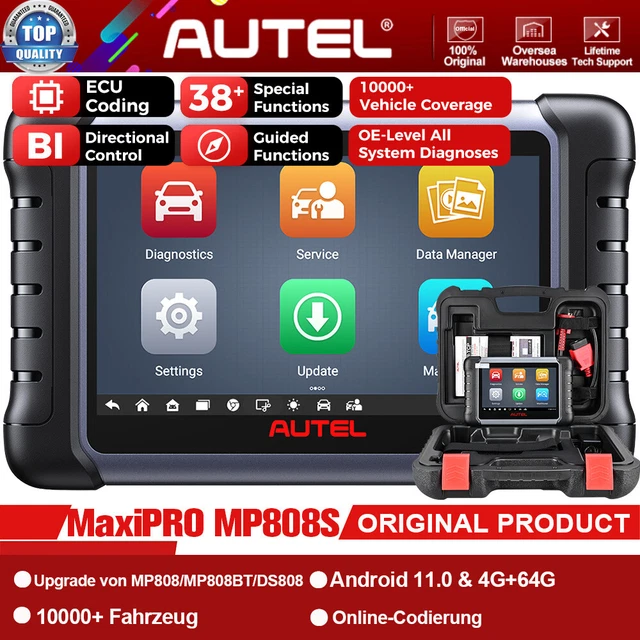 Autel MaxiPRO MP808S PRO Profi KFZ OBD2 Diagnosegerät ALLE SYSTEM TPMS IMMO EPB