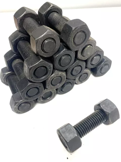 All Thread Rod With Nuts Rod 1/2"  X 2-3/4"  Nuts- 1" X 1/2"   * Lot Of 15 *