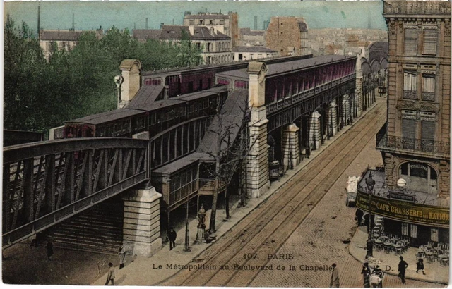 CPA PARIS 18e Le Metropolitain Bd de la Chapelle (1249960)