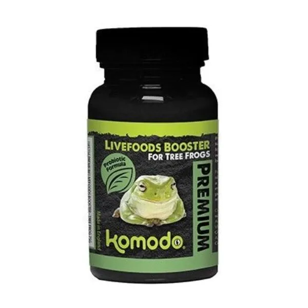 Premium Livefoods Booster for Tree Frogs, provides 100% nutrition, 75g