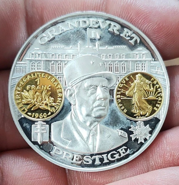 M DAILLE ARGENT HISTOIRE Mon taire Grandeur Et Prestige De Gaulle m-daille-argent-histoire-mon-taire-grandeur-et-prestige-de-gaulle