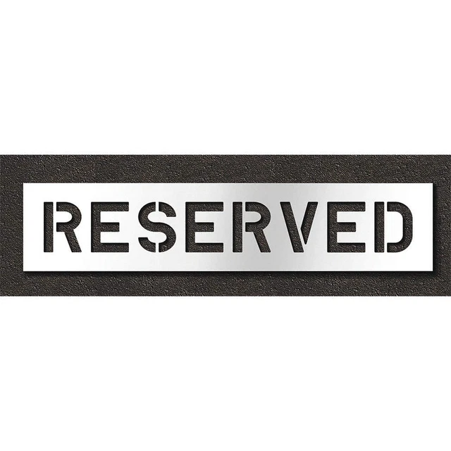 RAE STL-108-70833 Pavement Stencil,Reserved
