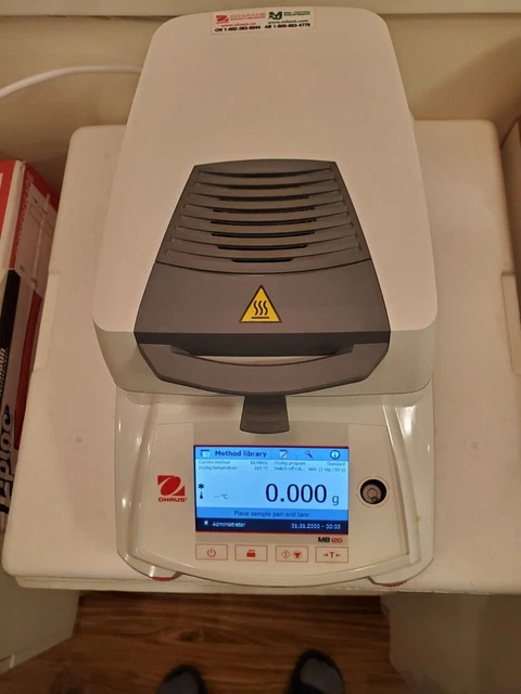 Ohaus MB-120 Moisture Analyzer halogen Heating 120 g x 0.001 g Simple & powerful