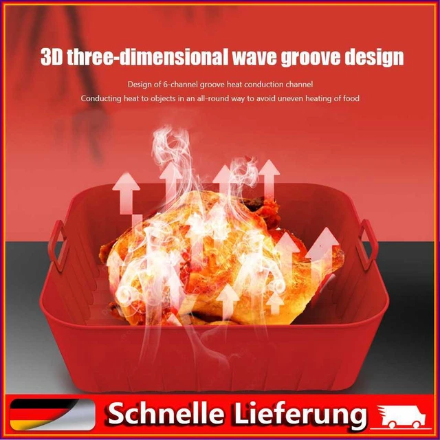 Gadgets reutilizables para freidoras de aire de silicona para horno de cocina doméstica cocina vapor
