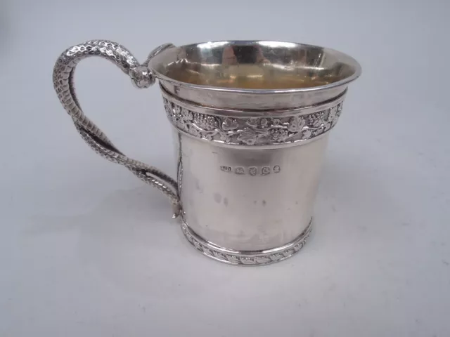 George III Mug Georgian Neoclassical Christening mug English Sterling Silver