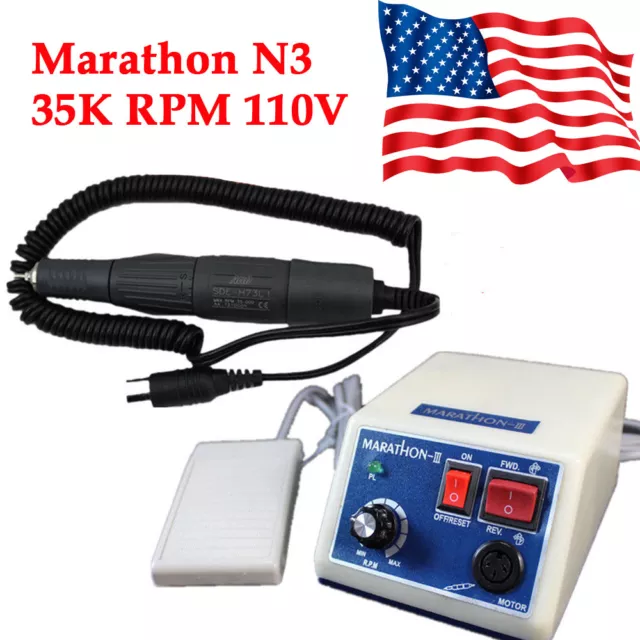 Used Dental Lab N3 Marathon Micromotor Marathon Polisher 35K RPM
