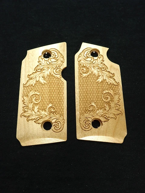 Ebony Floral Checkered Sig Sauer P238 Grips X – LS Grips