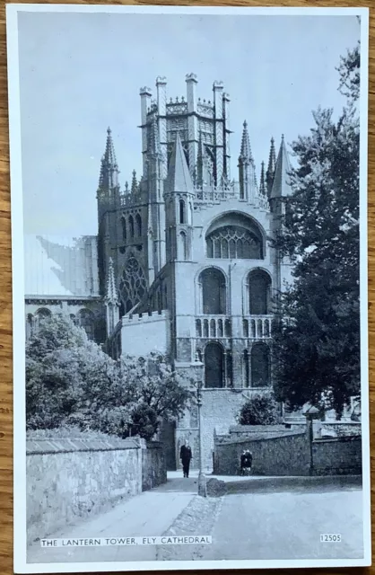The Lantern Tower Ely Cathedral Salmon Photostyle Vintage Postcard