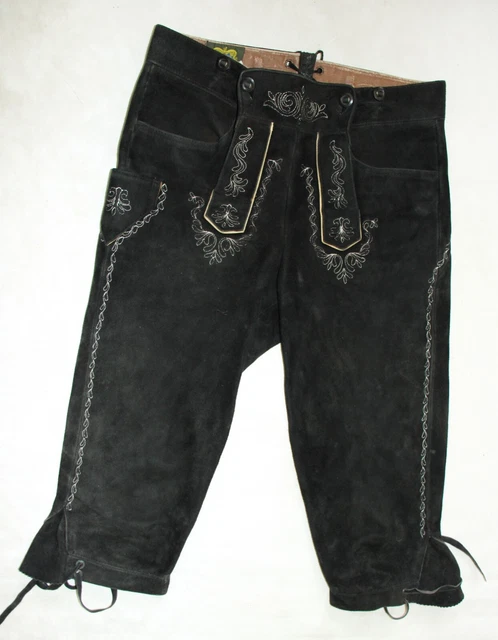MEINDL HERREN TRACHTEN LEDER HOSE ca  GR 44 W29 LEDERHOSE WIESN TIROL