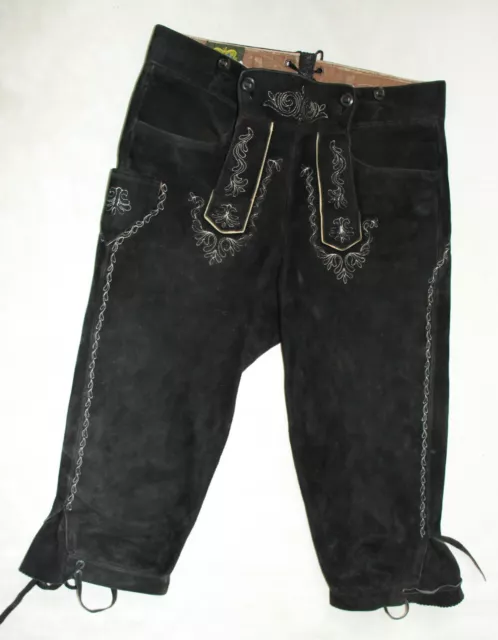 Pantaloni Folcloristici Uomo Meindl Pelle Tg. 44 W29 Pantaloni Pelle Wiesn Tirol