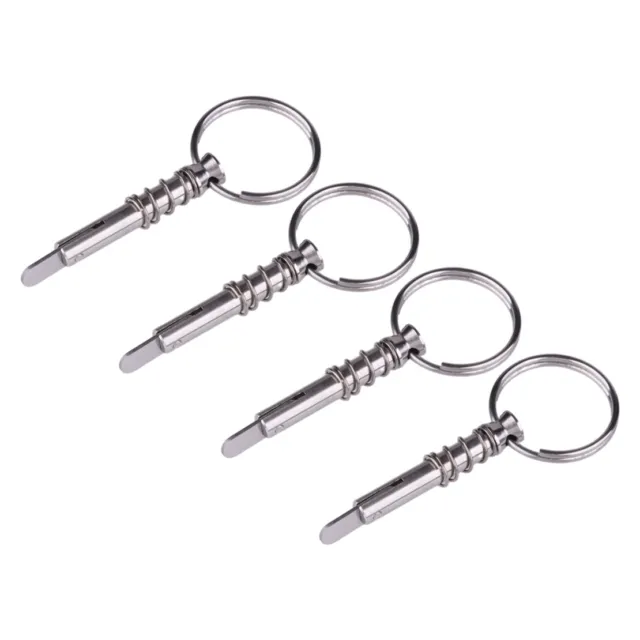 4 Pack 1/4" Stainless Steel Boat Bimini Top Marine Hardware Quick Release Pin B6
