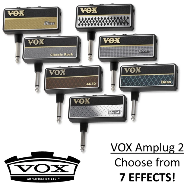 Vox Amplug 2 Kopfhörer Gitarrenverstärker AC30 Blues Lead Clean Bass Metal Rock