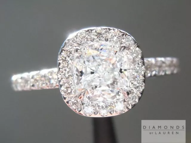 .71ct D I1 Cushion Cut GIA Halo Ring Fantastic Value R5316 Diamonds by Lauren