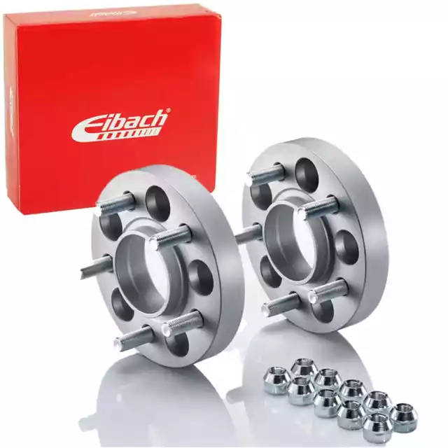 EIBACH PRO-SPACER 60mm SPURVERBREITERUNG SILBER 2x30mm SPURPLATTEN LK:5x130mm