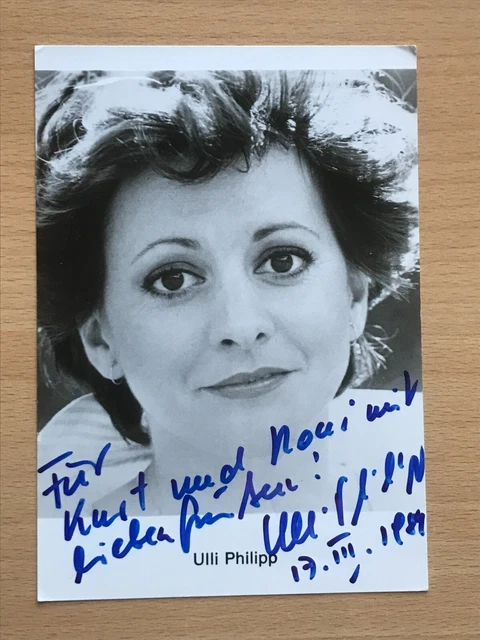 ULLI PHILIPP AUTOGRAMMKARTE TV FILM MUSIK 1768 EUR 7,50 PicClick DE