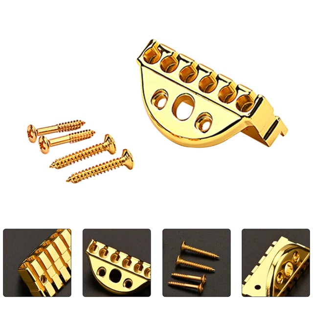 1 set dado di blocco cordino per chitarra senza testa con chiave a vite kit in