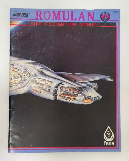 Manual de reconocimiento de barco romulano (juego de rol de Star Trek RPG) FASA 2303