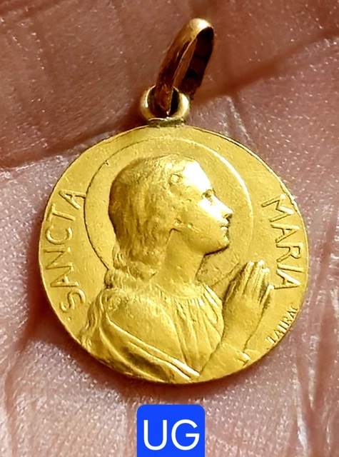 Médaille Plaque Bronze Art Déco Femme aux Fleurs Benard