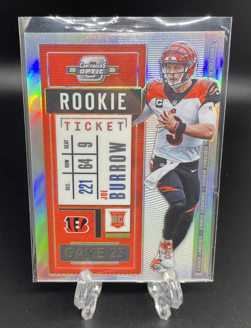 Joe Burrow 2020 Panini Contenders Optic Silver Holo Prizm Rookie Ticket Rc # 81