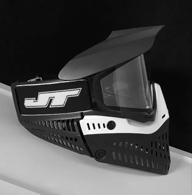 NEW JT Proflex Paintball Mask Goggle Spectra Clear Thermal Lens Black White