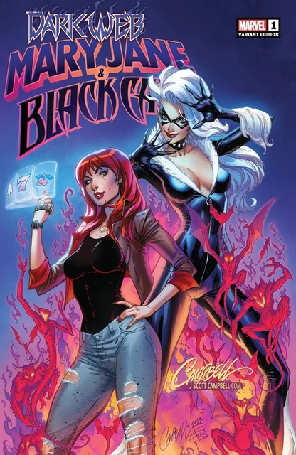 MARY JANE BLACK CAT 1 J SCOTT CAMPBELL EXCLUSIVE A VARIANT NM vol 2 2022