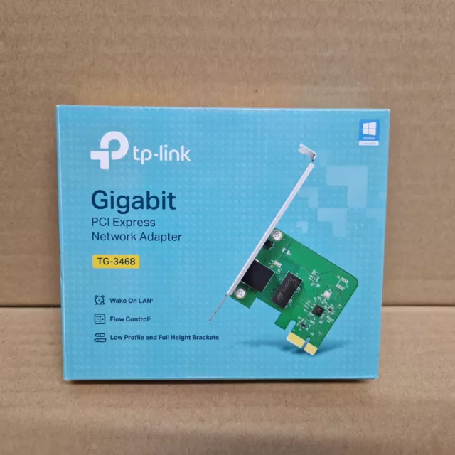 TP-LINK Gigabit PCI Express Network Adapter TG-3468 Low Profile or Std Bracket