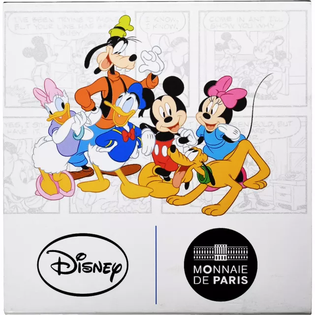 [#1275160] France, 50 Euro / 5 Oz, Mickey et ses amis, Proof, Colorized, 2018, M