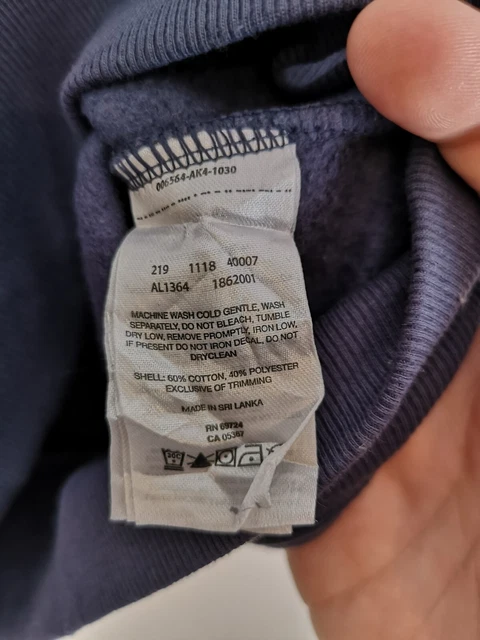 Columbia marineblau Nomadendruck Pullover mit Rundhalsausschnitt Baumwolle/Poly - Damen groß 7