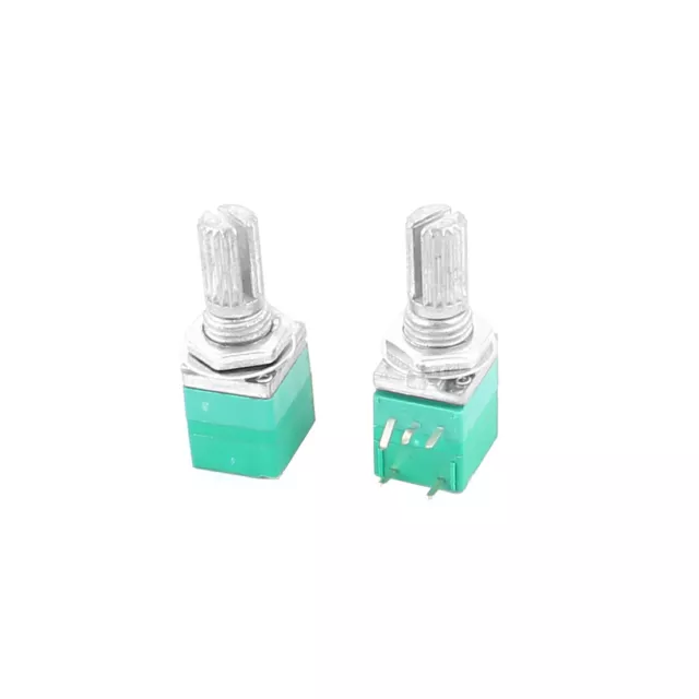 2pcs B50K 50K Ohm 6mm pieds Shaft moleté potentiomètre rotatif Commutateur