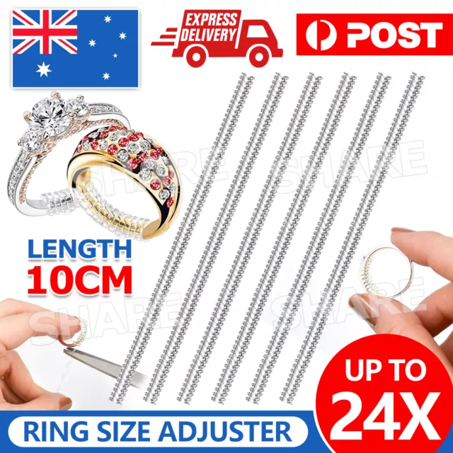 Ring Size Adjuster Reducer Spiral Invisible Snugs Guard Resizer Jewellery Tool