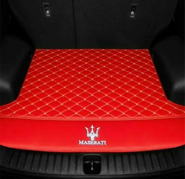 For Maserati Gran Turismo Ghibli Levante Quattroporte Car Trunk Mat PU Leather
