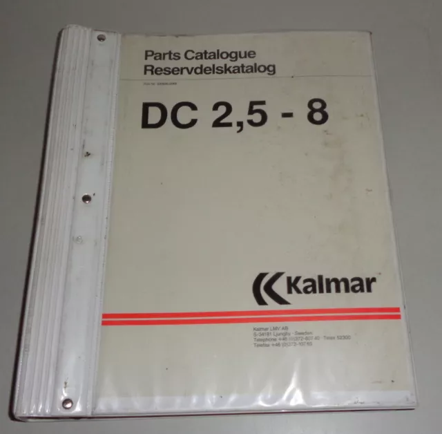 Parts Catalogue Elévateur Kalmar Dc 2,5 - 8 Support 1991