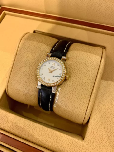 Movado Vizio Donna Diamante Bianco Quadrante Diamante Lunetta - Color Oro