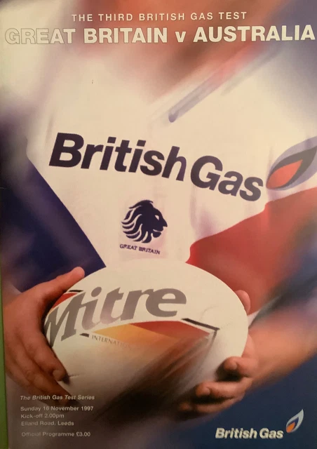 Rare Programme International Rugby League Australie V France