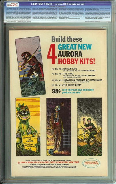 Doom Patrol #107 Cgc 9.4 Ow/Wh Pages // Bob Brown Cover 1966 2