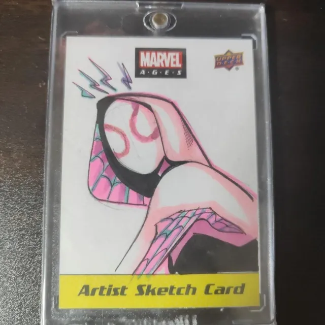 Upper Deck Marvel Ages Spider Woman Sketch Card Artist Autograph
