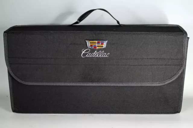 CADILLAC Car Trunk Organizer Home Storage Tool Bag Folding Multipurpose Black