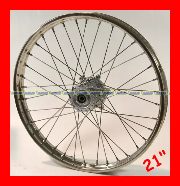 Cerchio Ruota Anteriore Completo Cromato 1.60 X 21 36F Aprilia Rx Mx 50  8208420