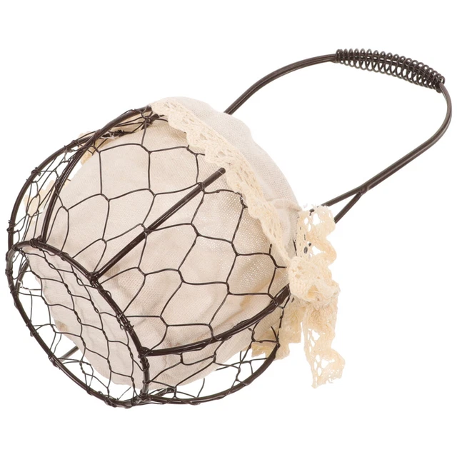 Cestino Portaoggetti In Rattan A Forma Di Ghianda - Intrecciato A Mano, Decorativo, Per Bambini O Casa, Multifunzionale - Foto 3