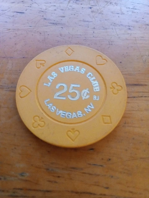 Las Vegas Club .25 Cent Casino Chip