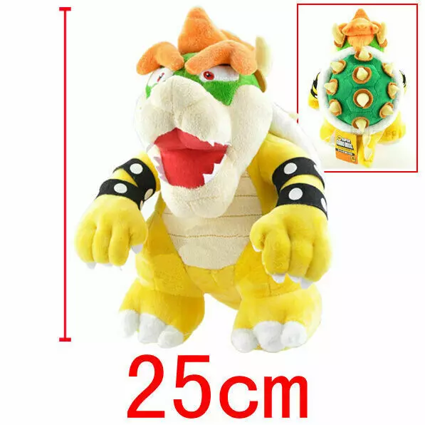 25CM Super Mario Bowser Plüschtier Stofftier Spielzeug Kuscheltier Geschenk NEU