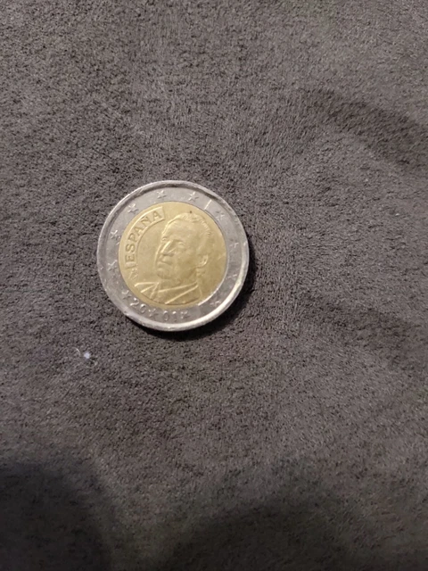 Pièce de 2 euros rare Roi d'espagne 2001