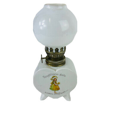 Vintage 1972 HOLLY HOBBIE Oil Lamp Genuine Porcelain 7" Japan