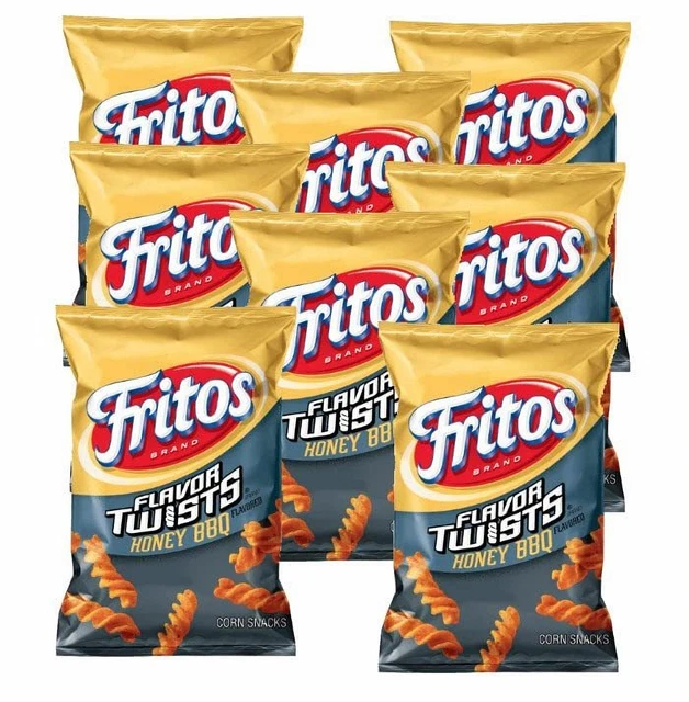 Fritos Maïs Chips - Twists Miel Barbecue 59ml 8 Paquet