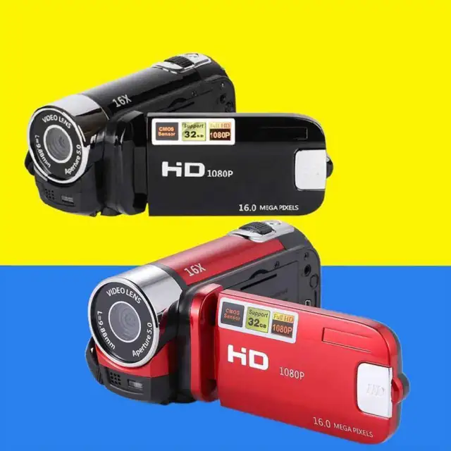 Video Camera Camcorder Vlogging Camera Full HD 1080P Digital Cam Camera Gift 2