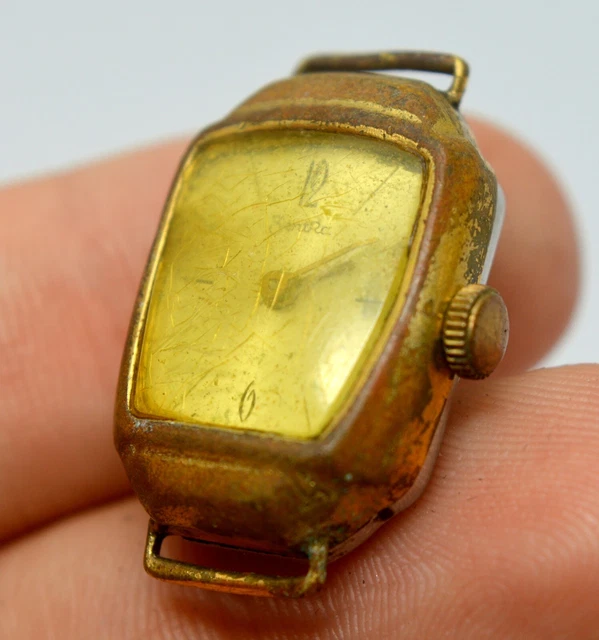 Montre Bracelet Femme Vintage, Mécanique à Remontage Manuel, Acier Inoxydable