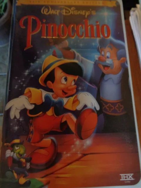 Pinocchio Walt Disney 60Th Anniversary Edition Vhs